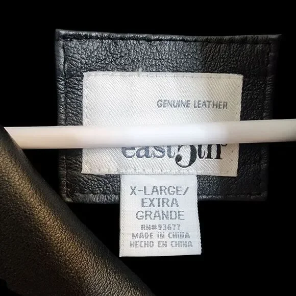 East 5th Genuine Leather Jacket - Size XL - Picture 3 of 3